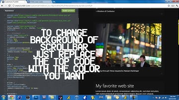 [Tutorial] How To Add Custom Scroll Bar To Tumblr