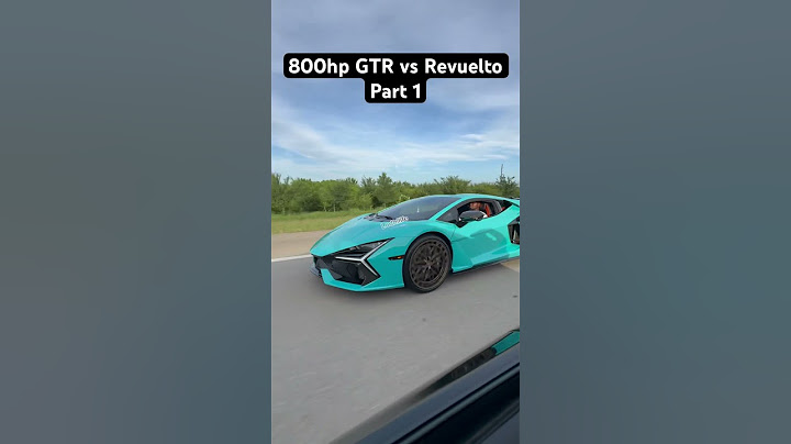 Nissan GTR vs Lamborghini Revuelto