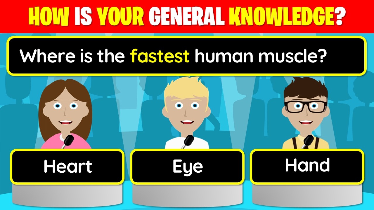 👉 Test Your General Knowledge! (40 Mixed Category Questions) | 26-029