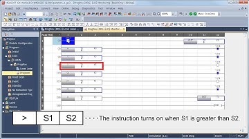 8. Ladder Logic Programming (Comparison Operation) - MELSEC Tutorial