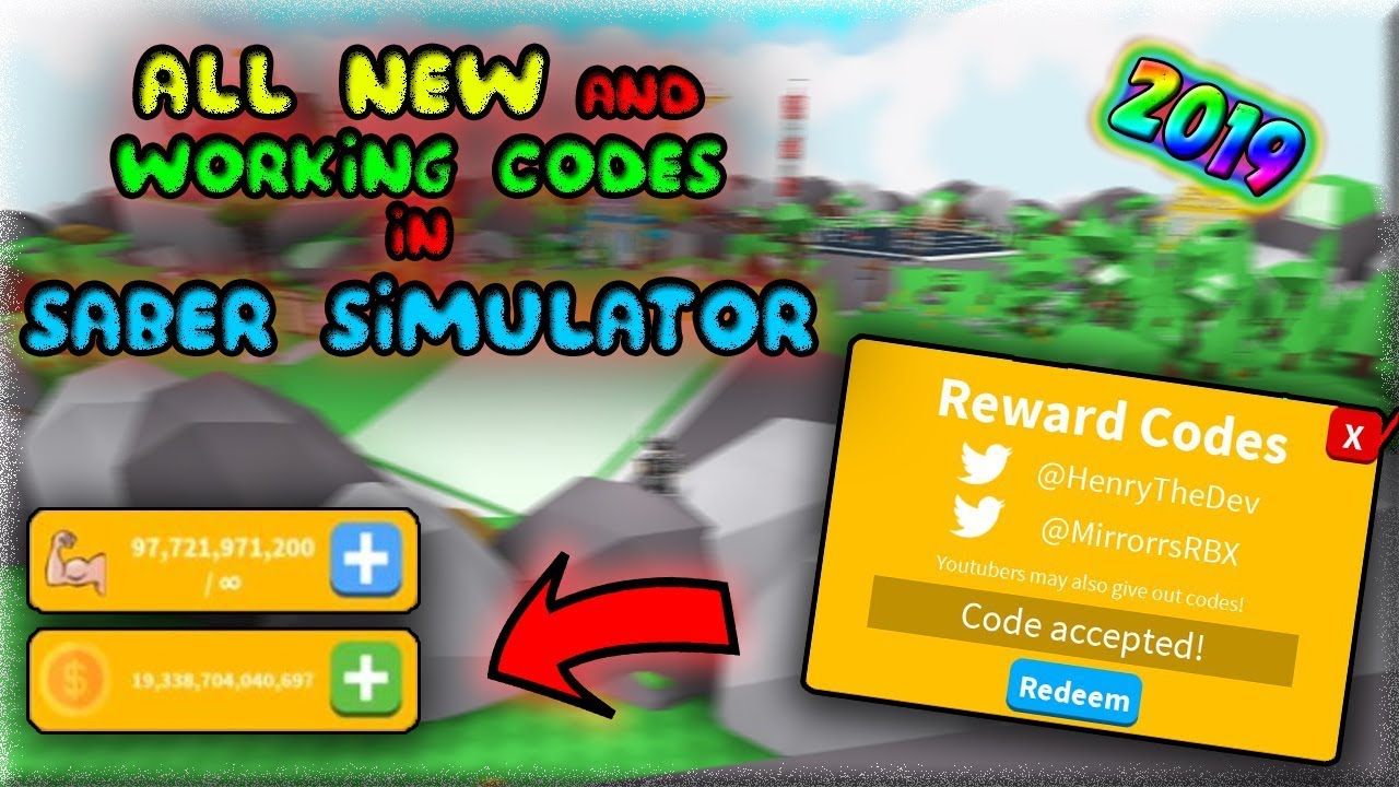 Saber Simulator All New Codes 2019 Roblox Youtube - 27 still working codes november 2019 roblox saber sim youtube