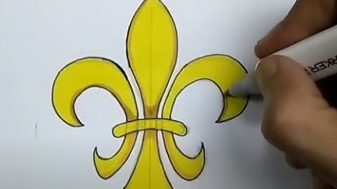 How to Draw FLEUR DE LIS Step by Step