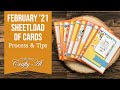 9 Cards, Quickly | SheetLoad of Cards | February 2021 | Process & Tips