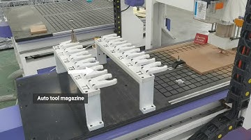 Acctek small size AKM6090C ATC cnc router machine with 12 pieces tool magazine