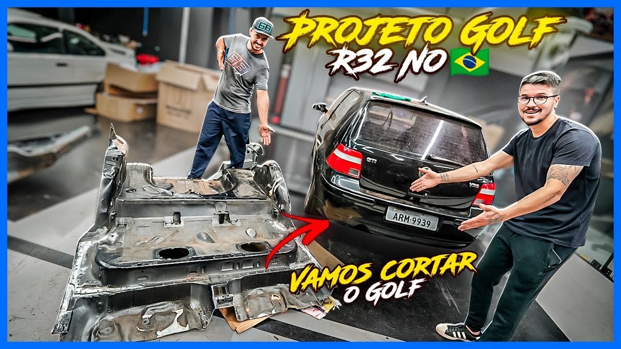 DUVIDARAM E EU FIZ 🔥 1 HORA TRANSFORMANDO UM GOLF MK4 NO LENDARIO R32