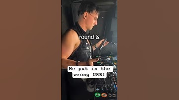 He put the wrong USB in the decks! They didn’t expect that!