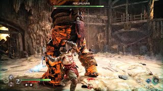 God of War Ragnarök: Miklimunnr, Fire Troll (No Damage) (GMGOW Difficulty) (Boss Fight)