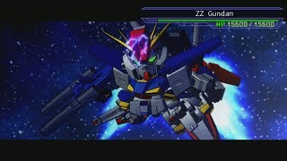 SD Gundam G Generation Overworld - ZZ Gundam All Ver  Attacks