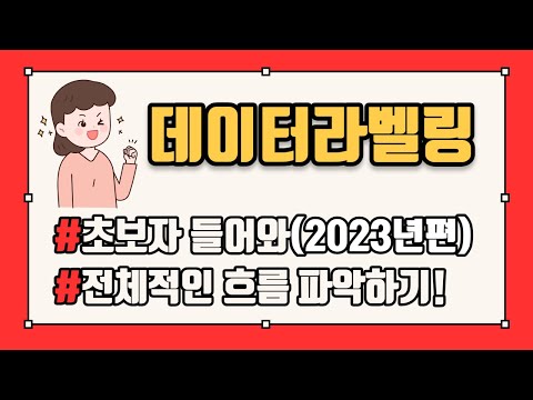   데이터라벨링 부업 초보자 입문자를 위한 영상 하나로 흐름 파악하기 데이터 라벨링 시작하는 법 총 정리