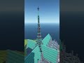 Minecraft einfacher Bautipp [Vierungsturm Kirche] #Shorts