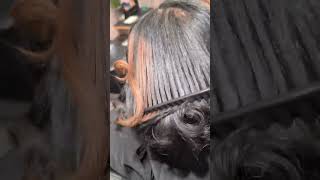 Comb Out ASMR 🥰 #clevelandsilkpress #silkpresscleveland #naturalhairsilkpress #silkpressnaturalhair
