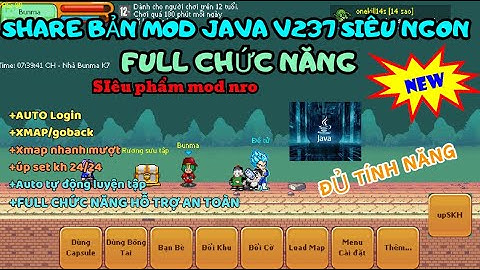 MOD NRO - Review bản MOD JAVA V237 full chức năng siêu ngon ( Ngọc Rồng Online ) .