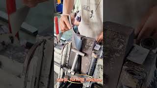#machine #flight #disc #screw #spiral #forming #machine #satisfying #manufacturing #tools #wood
