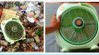 The restoration of the old rusty old fan
