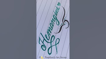 Hemangini Name Art #shorts #ytshorts