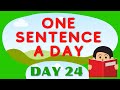 ONE SENTENCE A DAY FOR KIDS  TO LEARN / DAY 24 / WIDEN  YOUR VOCABULARY SKILLS / #shorts