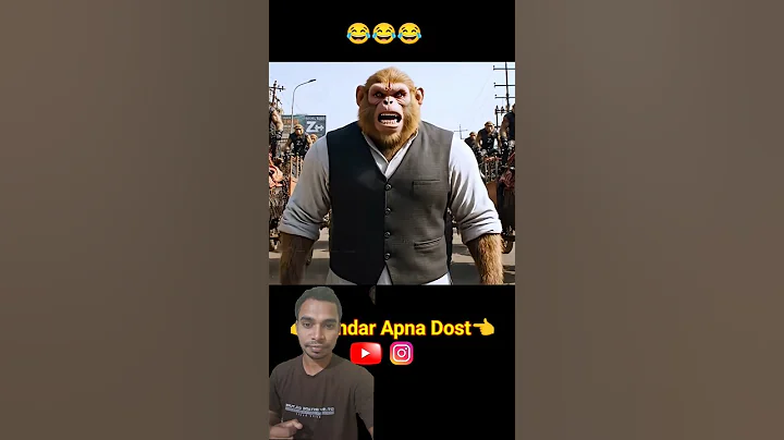 Bandar bhai ka bhai vidhayak hai funny monkey video #aimonkey #aivlog #bablu #ai #Shorts