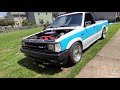 Mazda b2200 with Ford 302 Thrush welded mufflers