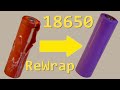 Tuto rnovation 18650 rewrap