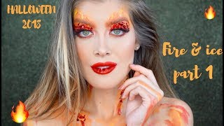 Halloween Makeup  2018: Fire and Ice Part 1 | CATANO GLAM ENGLISH