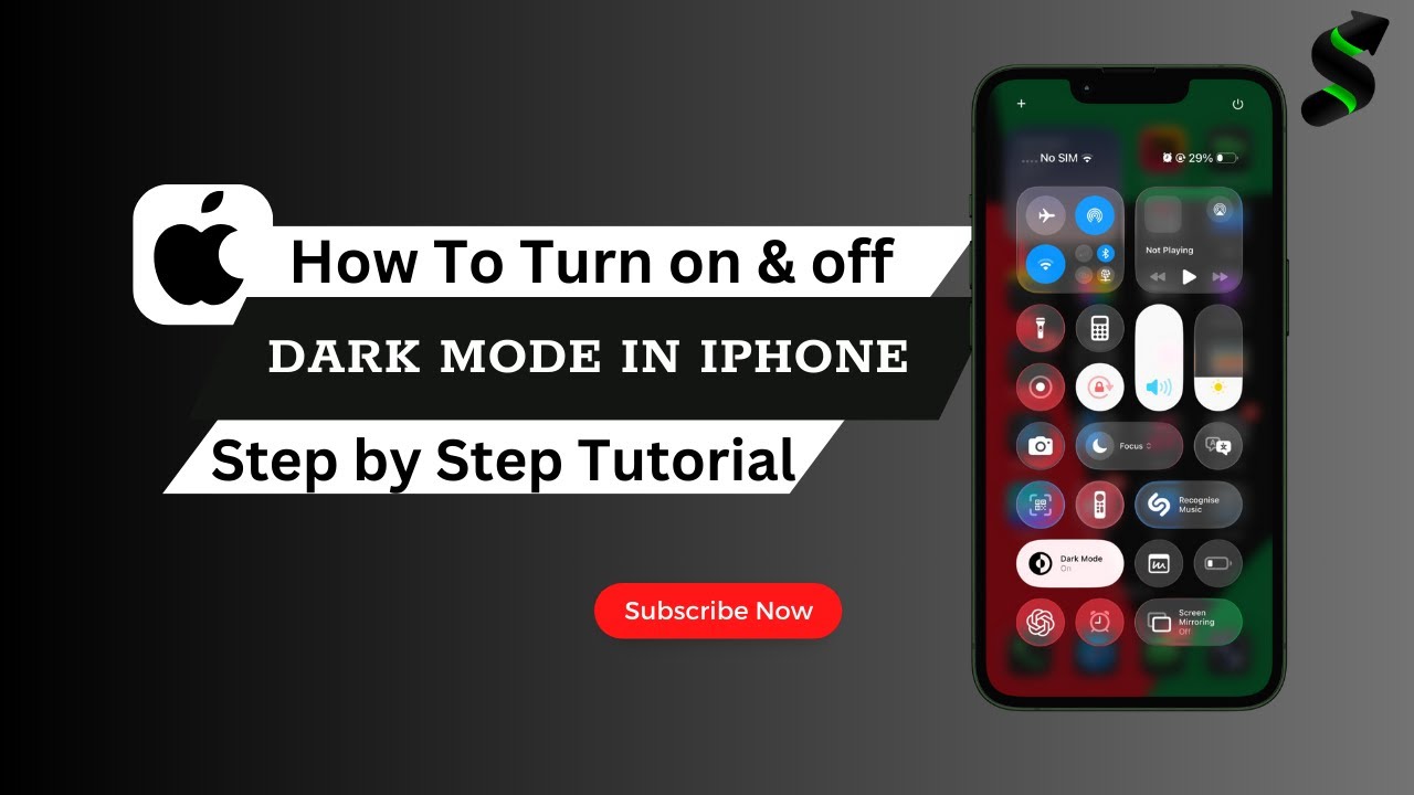 How to Turn On Dark Mode in iPhone (Step by Step) - YouTube