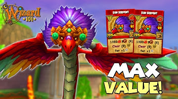 Wizard101 Level 170 Death PvP: USING *NEW* MAX Value Sun Serpent Against A STREAM SNIPER.