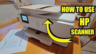 How To Scan Documents On Hp Envy Inspire 7920e / 7900 Printer Series.