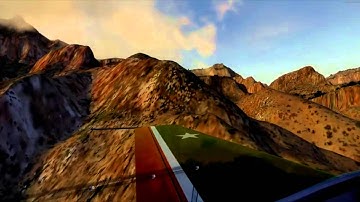 Canyon Running in P3d V2 with Opus FSX Clouds