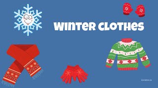 Winter clothes | Vocabulary | Video Flashcards | Learn English For Kids