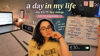 🎀A Day In My Life🌸 | Day 62/75 Hard🎯| Sick But Still Completed Every Task ✅🧿 | ⏰4:30 AM Routine🌻