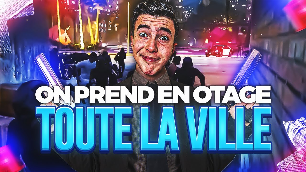 ON PREND EN OTAGE TOUTE LA VILLE 😂 - GTARP