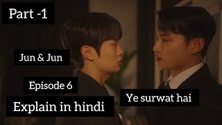 Jun & Jun Epsiode 6 Explained in Hindi | Ceo Fell in Love with Cute Boy |part-1| #koreanbl #thaibl