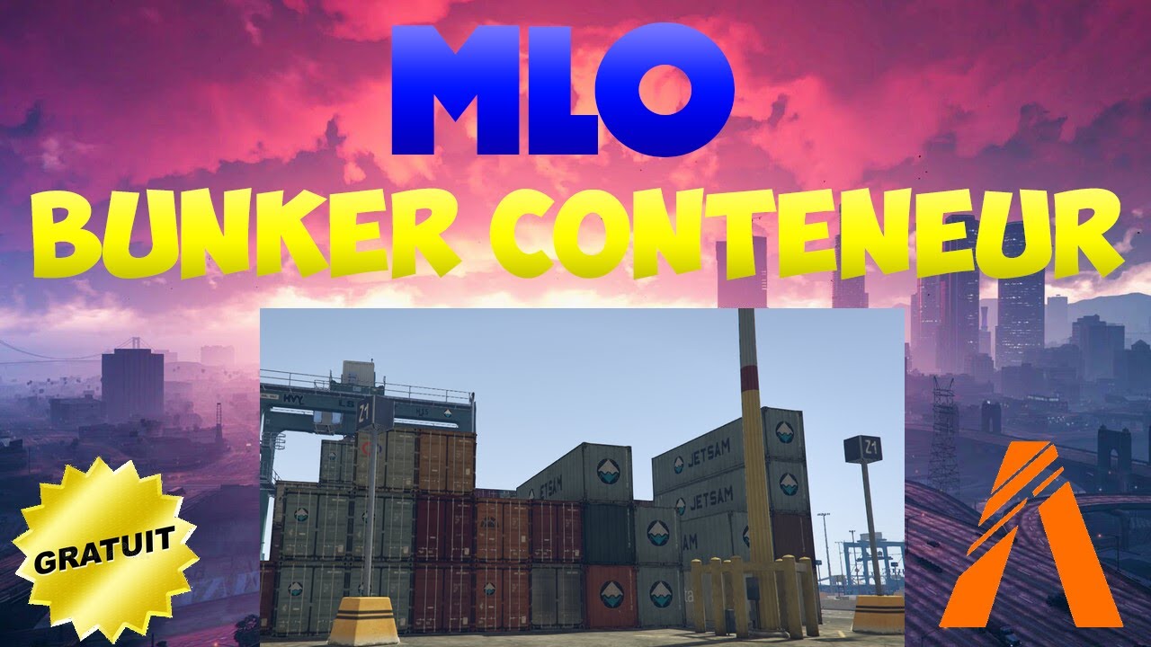 FIVEM │ MLO BUNKER CONTENEUR DU PORT GRATUIT │ TUTO GTA 5 RP - YouTube