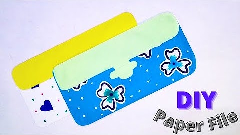 How to make Mini File Folder / DIY Paper Craft Idea/diy mini file tutorial / DIY file