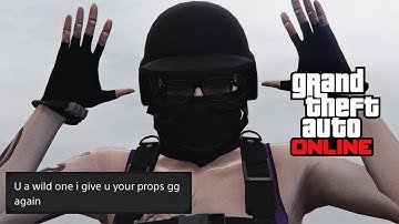 Intense Freemode Airport 1v1! Female Player vs Tryhard.