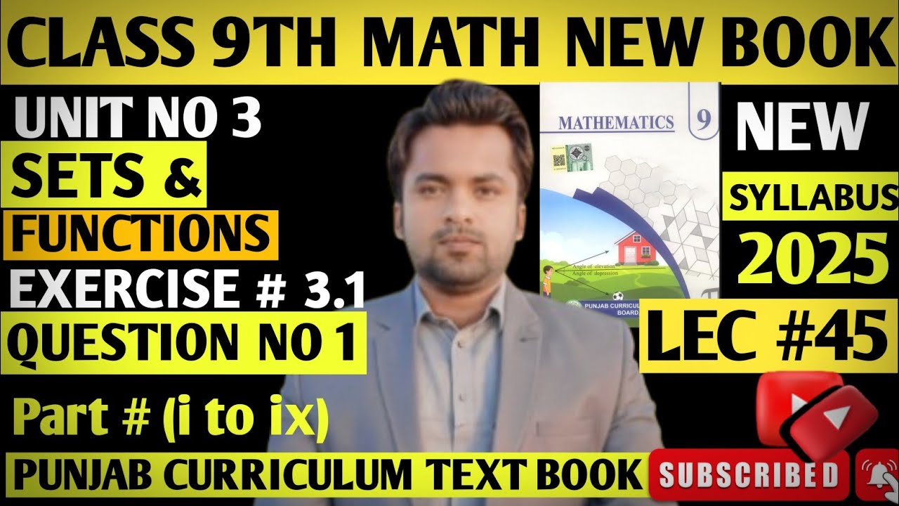 Class 9th Math New Book Exercise 3.1 Question 1 (i-ix) |Q1 Smart ...