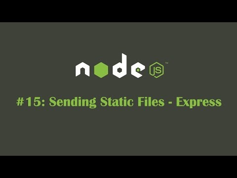 ExpressJS Tutorial 15: Serving Static Files