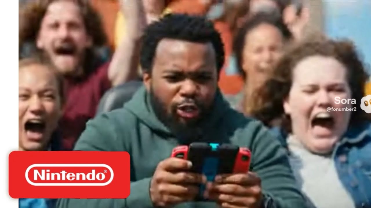 Nintendo Switch Commercial - Six Flags Speedrun (Sora 2) 