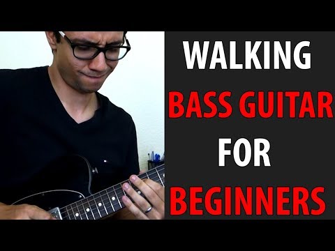 Walking Bass Guitar Blues Exercises for beginners - Gabriel Felix