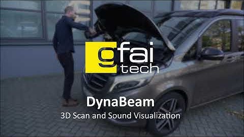 ACOUSTIC CAMERA  DynaBeam   Measurement of a car engine and dashboard