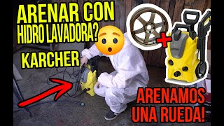 Arenado de llanta con una Hidrolavadora Karcher (Hidro Arenado) - PROYEGRAFILM PGF