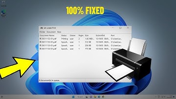 Clear Printer Queue in Windows 11 / 10 / 8 / 7 | How To Delete printer Spooler on windows 🖨️✅