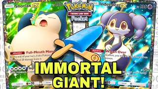 I Didn’t Expect This SNORLAX INDEEDEE Deck to Be This Good! | Pokemon TCG Pocket