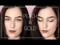 Go-To Everyday Makeup For Small Hooded Eyes 2015 // Peach &amp; Gold Lids + Mauve Lips