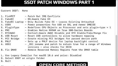 Easiest SSDT Patching for Windows [ Hackintosh Open Core] Part 1