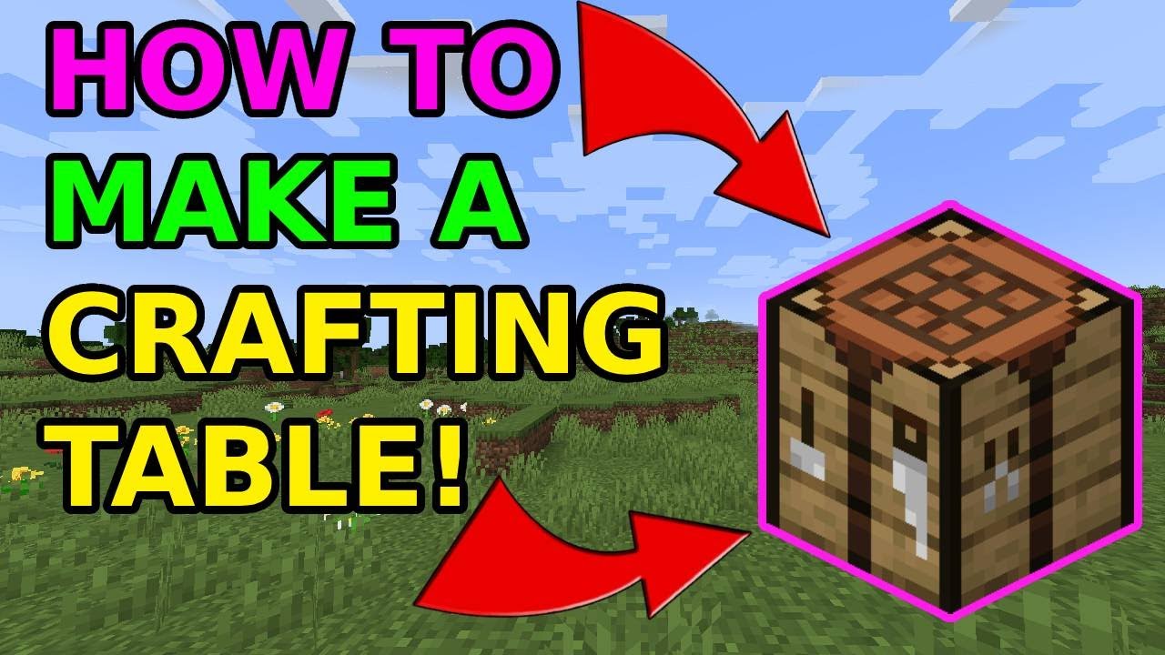 How to Make a Crafting Table in Minecraft - YouTube
