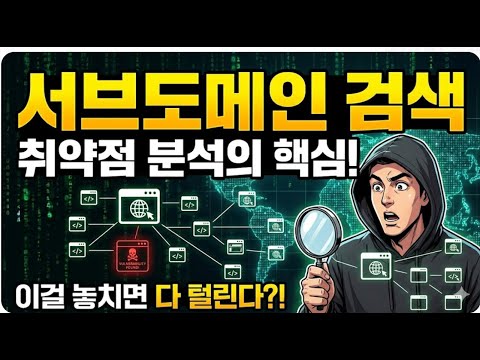 취약점 분석 과정에서 서브도메인 검색 중요성 #모의해킹 #hacking