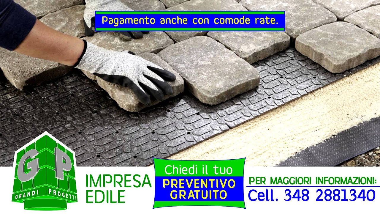 Pavimenti da esterno montaggio autobloccante pavimentisti ...