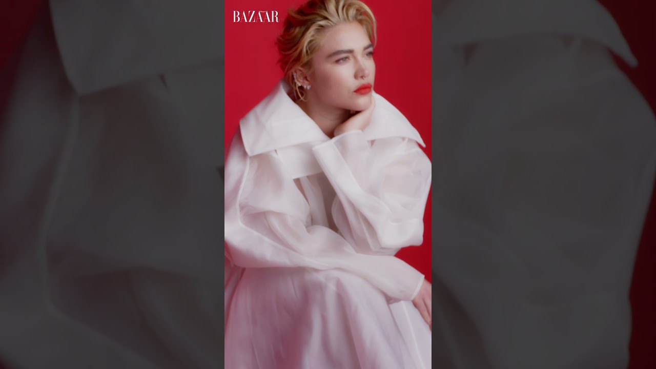 Behind-the-scenes on Florence Pugh’s cover shoot | Bazaar UK