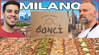 Mangio la PIZZA di BONCI nel suo NUOVO locale di MILANO: il PREZZO è da capogiro...